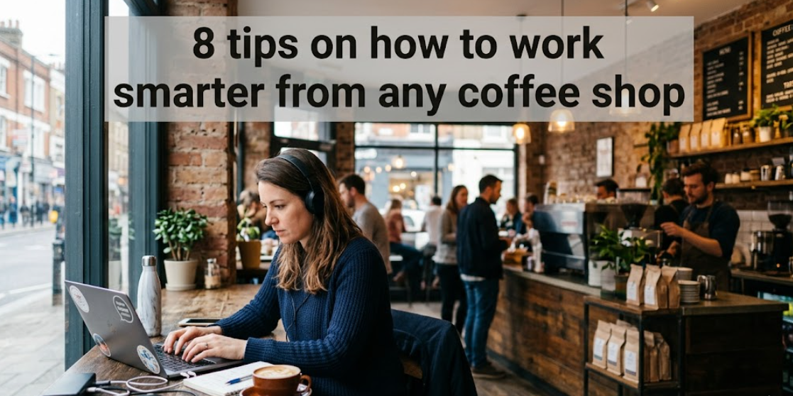 8 tips on how to work smarter from any coffee shop